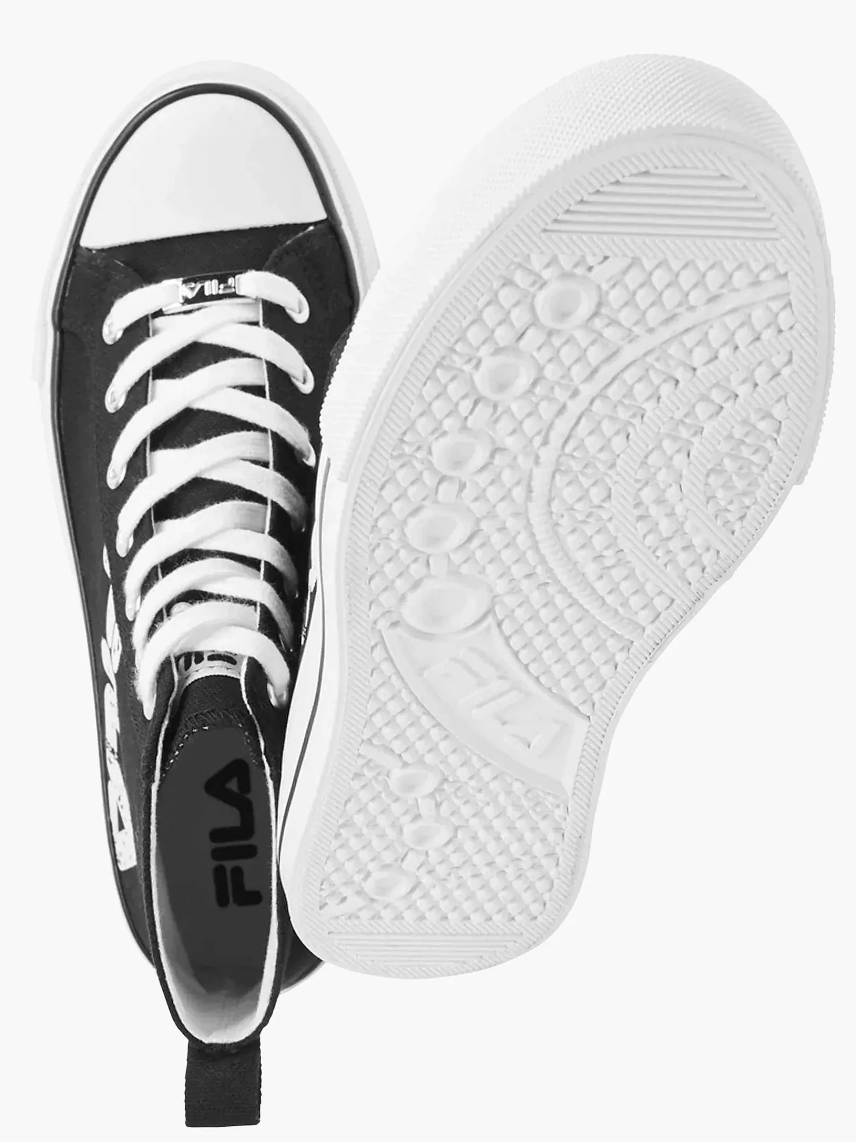 FILA Sneakers-Zwarte Canvas Hoge Sneaker