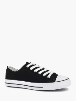 Graceland Sneakers-Zwarte Canvas Sneaker