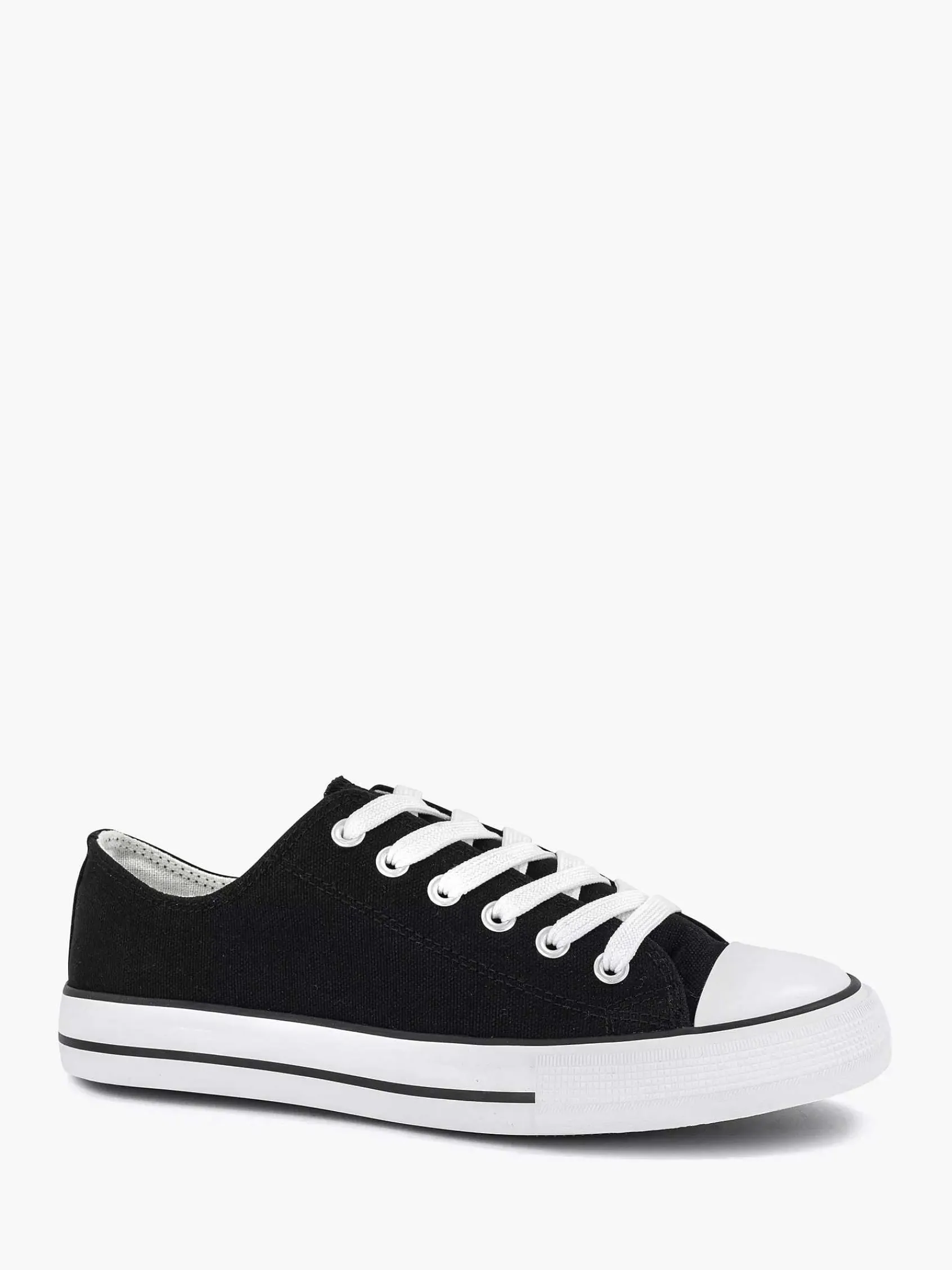 Graceland Sneakers-Zwarte Canvas Sneaker