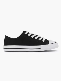 Graceland Sneakers-Zwarte Canvas Sneaker