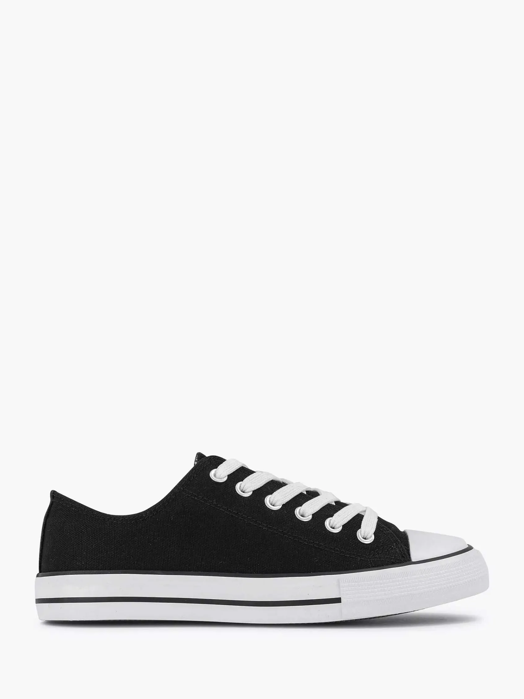 Graceland Sneakers-Zwarte Canvas Sneaker