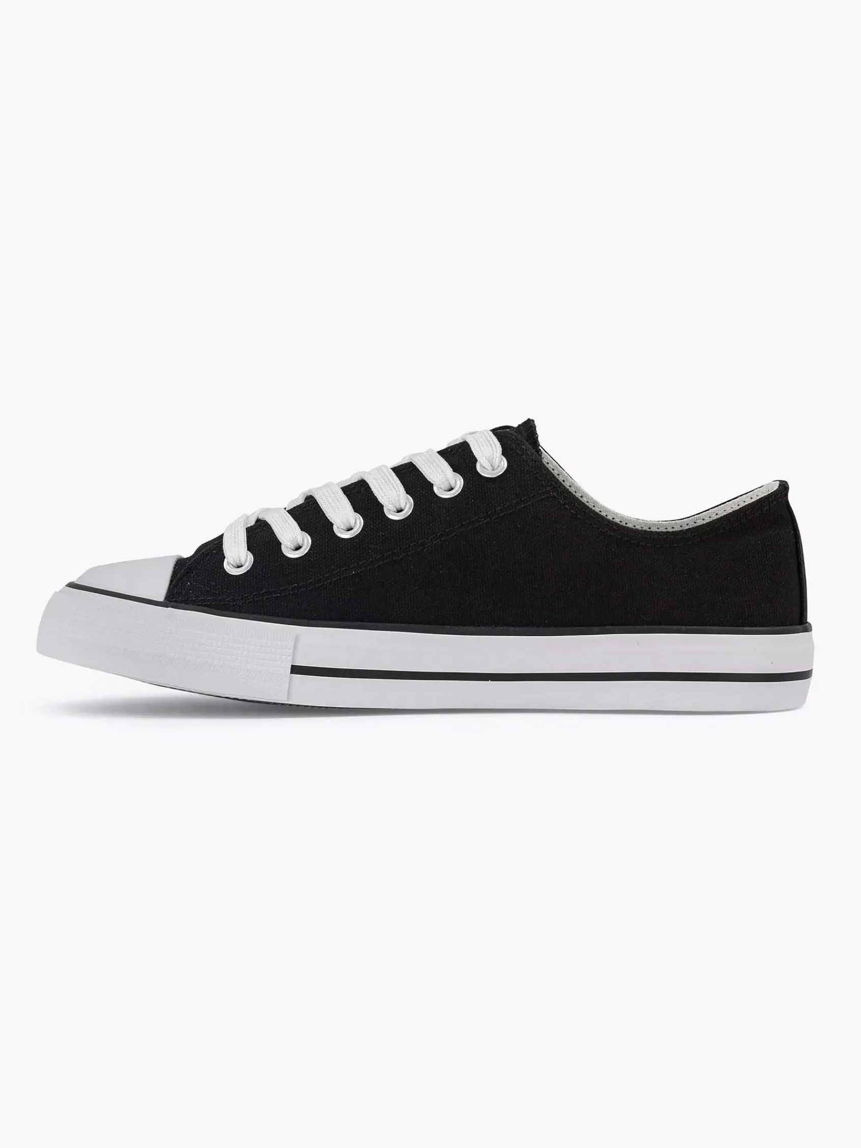 Graceland Sneakers-Zwarte Canvas Sneaker