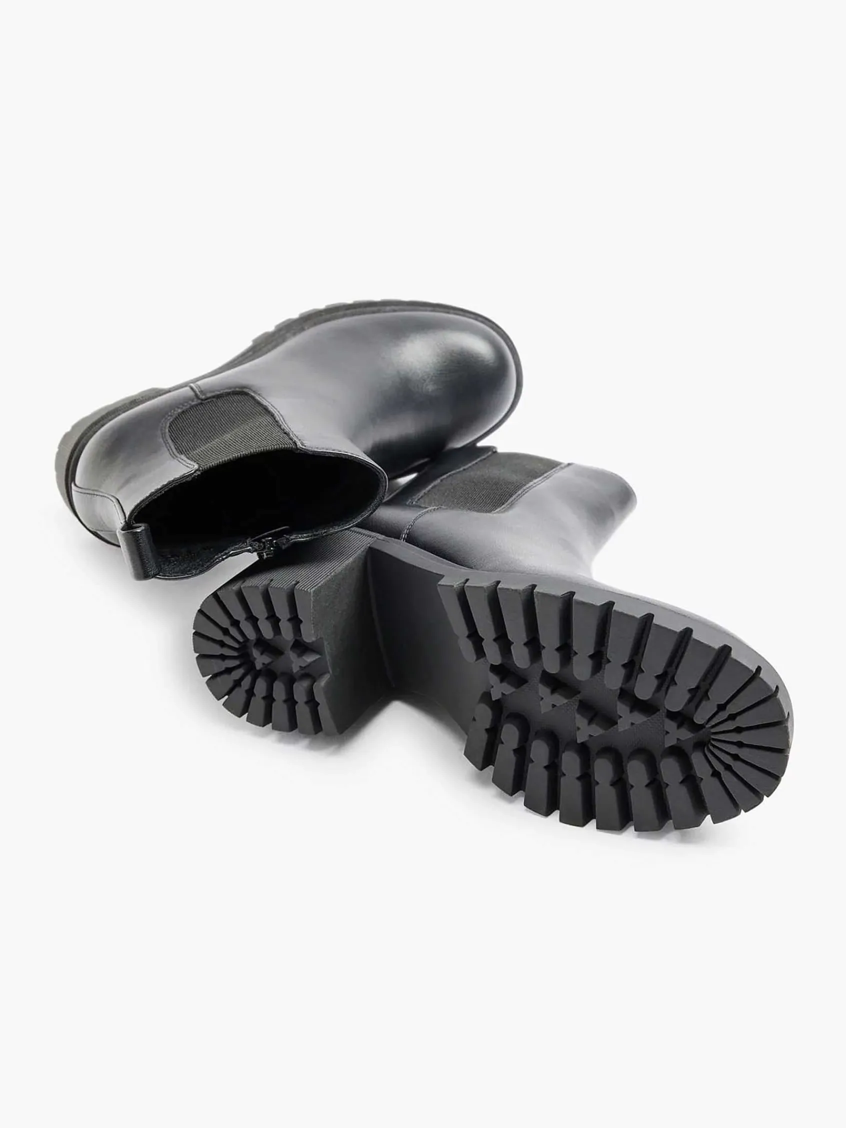 Graceland Enkellaarzen & Boots-Zwarte Chelsea Boot Hak