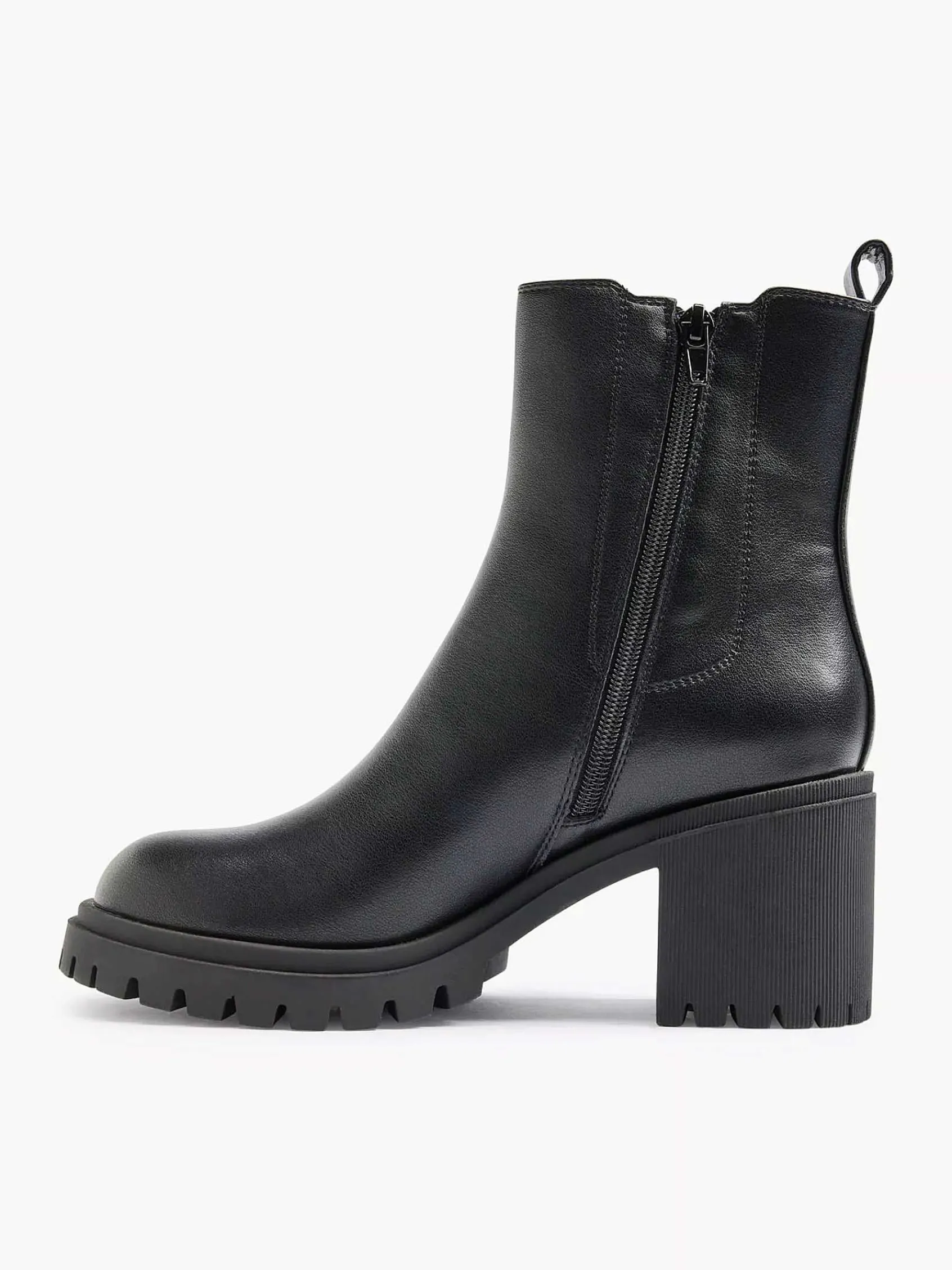 Graceland Enkellaarzen & Boots-Zwarte Chelsea Boot Hak