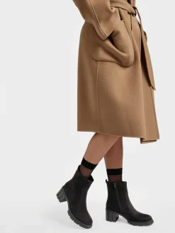 Graceland Enkellaarzen & Boots-Zwarte Chunky Enkellaars Hak