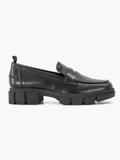 Graceland Instappers-Zwarte Chunky Loafer