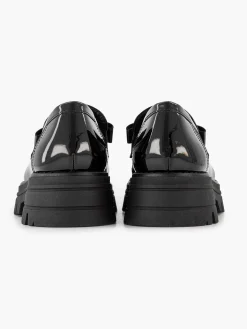 Oxmox Instappers-Zwarte Chunky Loafer Lak