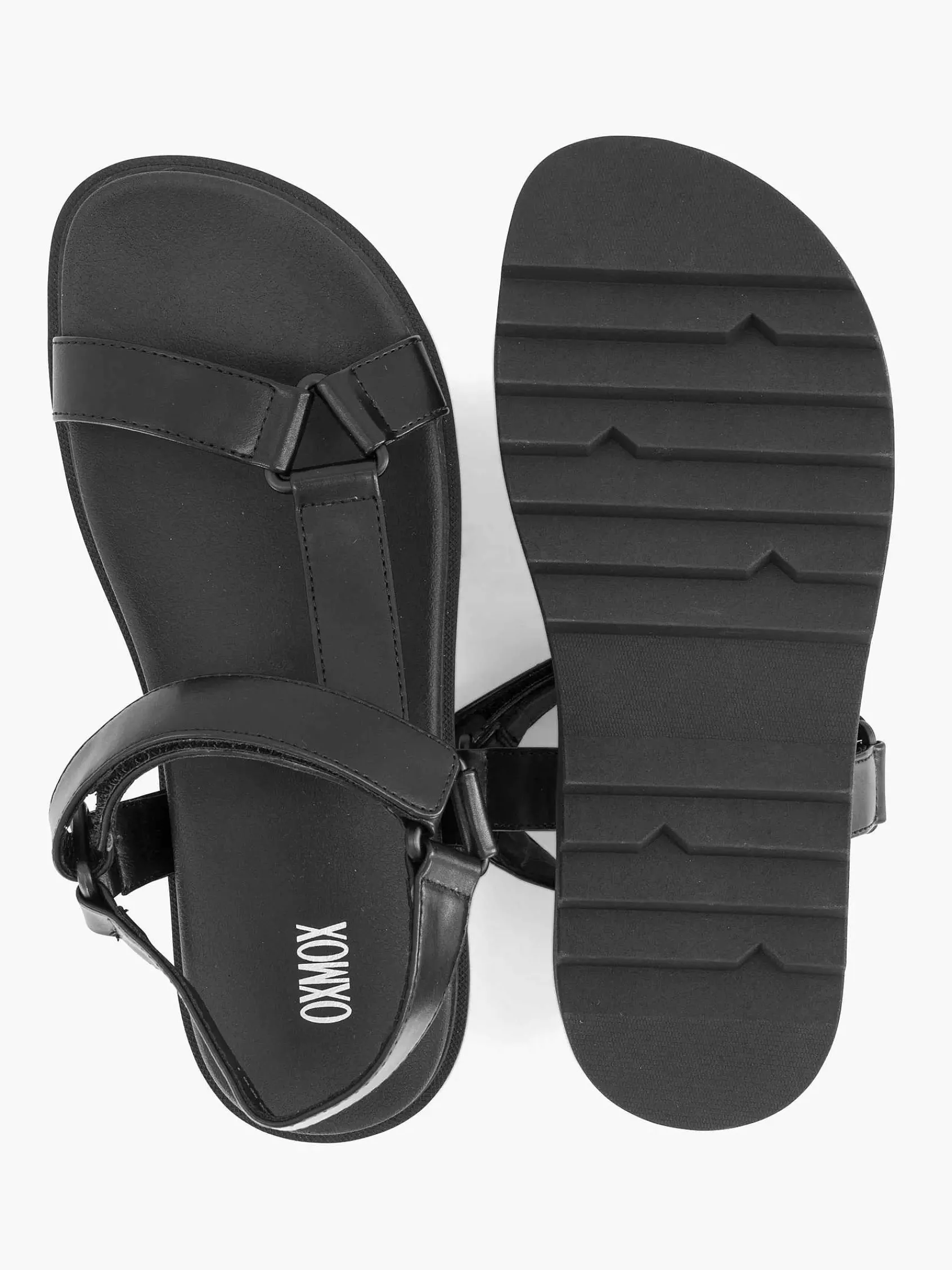 Oxmox Sandalen-Zwarte Chunky Sandaal