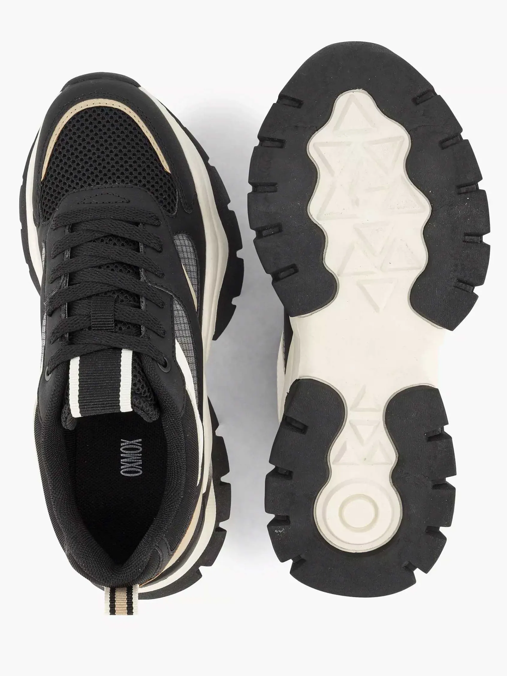 Oxmox Sneakers-Zwarte Chunky Sneaker