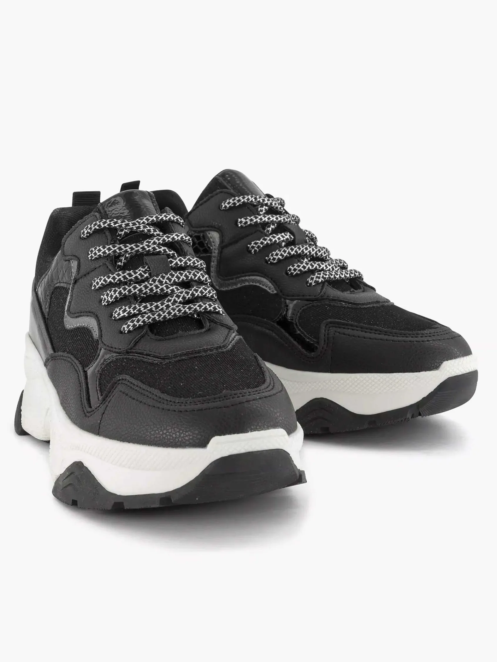 Oxmox Sneakers-Zwarte Chunky Sneaker