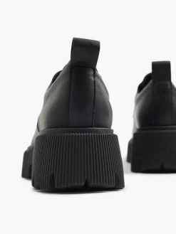 Oxmox Instappers-Zwarte Chunky Veterschoen