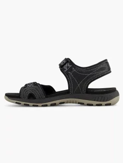 Easy Street Comfort Schoenen-Zwarte Comfort Sandaal