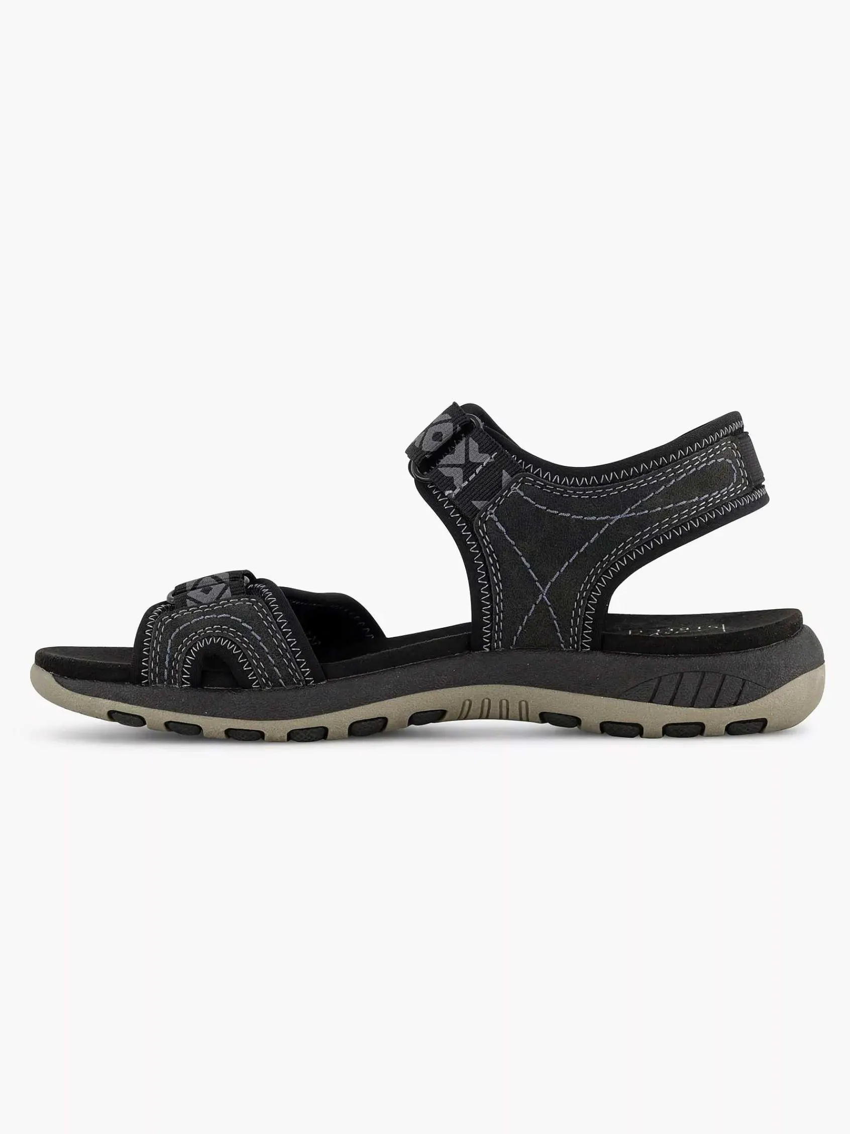 Easy Street Comfort Schoenen-Zwarte Comfort Sandaal