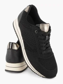 Medicus Sneakers-Zwarte Comfort Sneaker Knitted