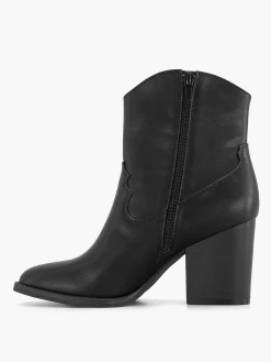Graceland Enkellaarzen & Boots-Zwarte Cowboy Laars Hak