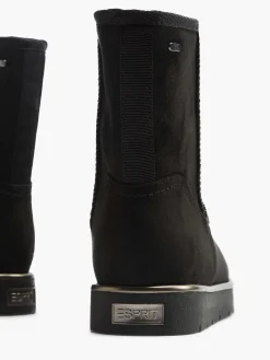 Esprit Enkellaarzen & Boots-Zwarte Enkelboot Gevoerd