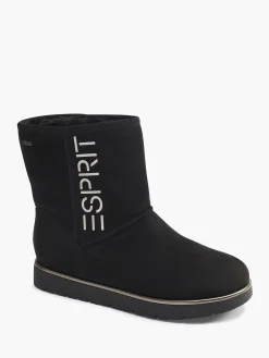 Esprit Enkellaarzen & Boots-Zwarte Enkelboot Gevoerd