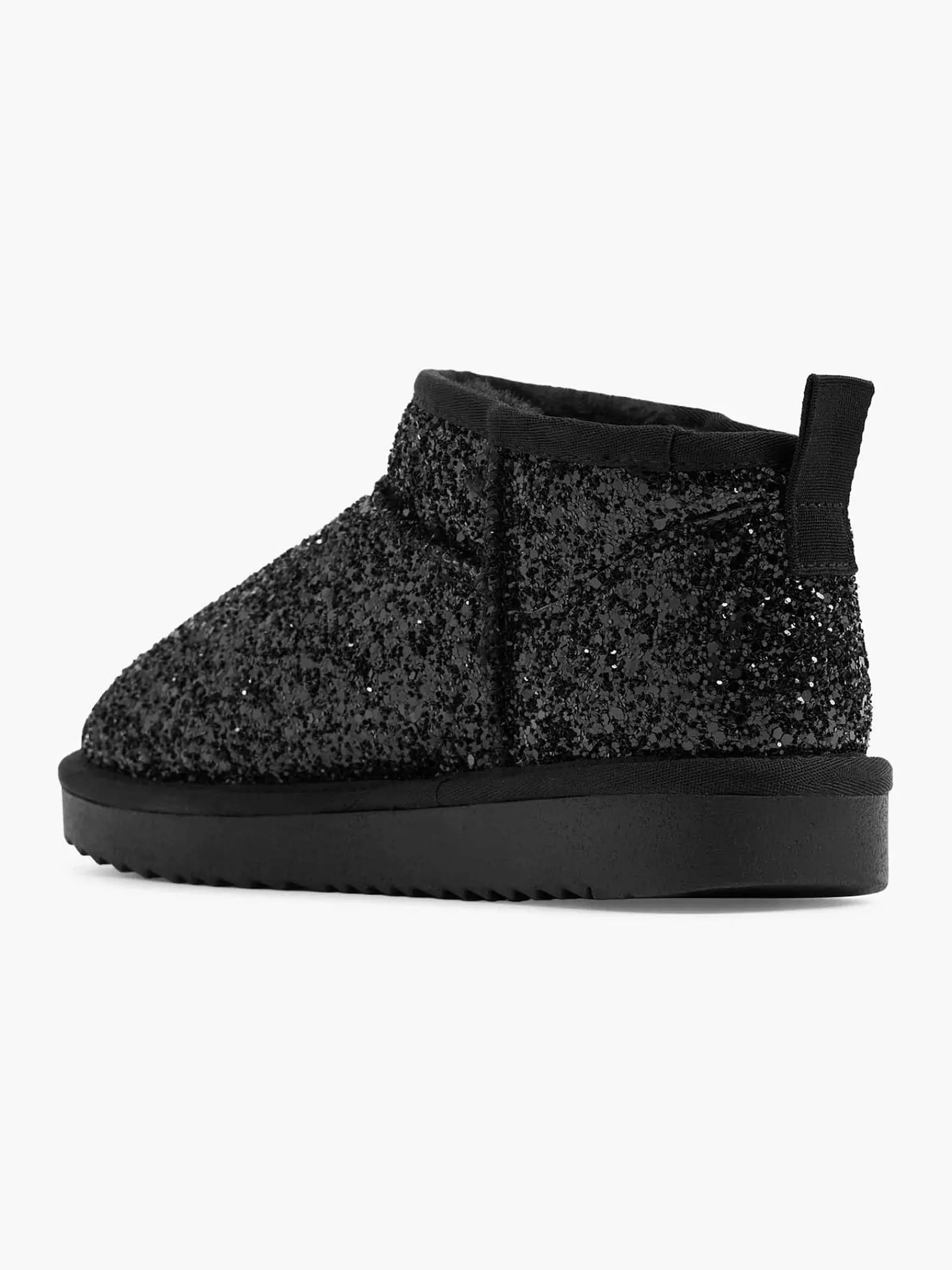 Graceland Enkellaarzen & Boots-Zwarte Enkelboot Glitters Gevoerd