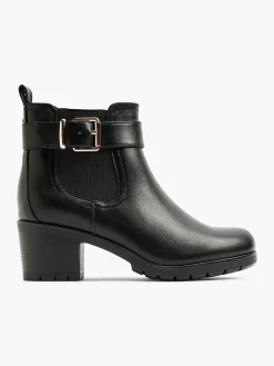 Graceland Enkellaarzen & Boots-Zwarte Enkellaars Siergesp