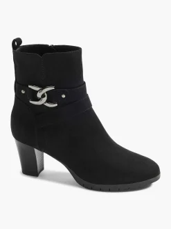 Graceland Enkellaarzen & Boots-Zwarte Enkellaars Sierketting