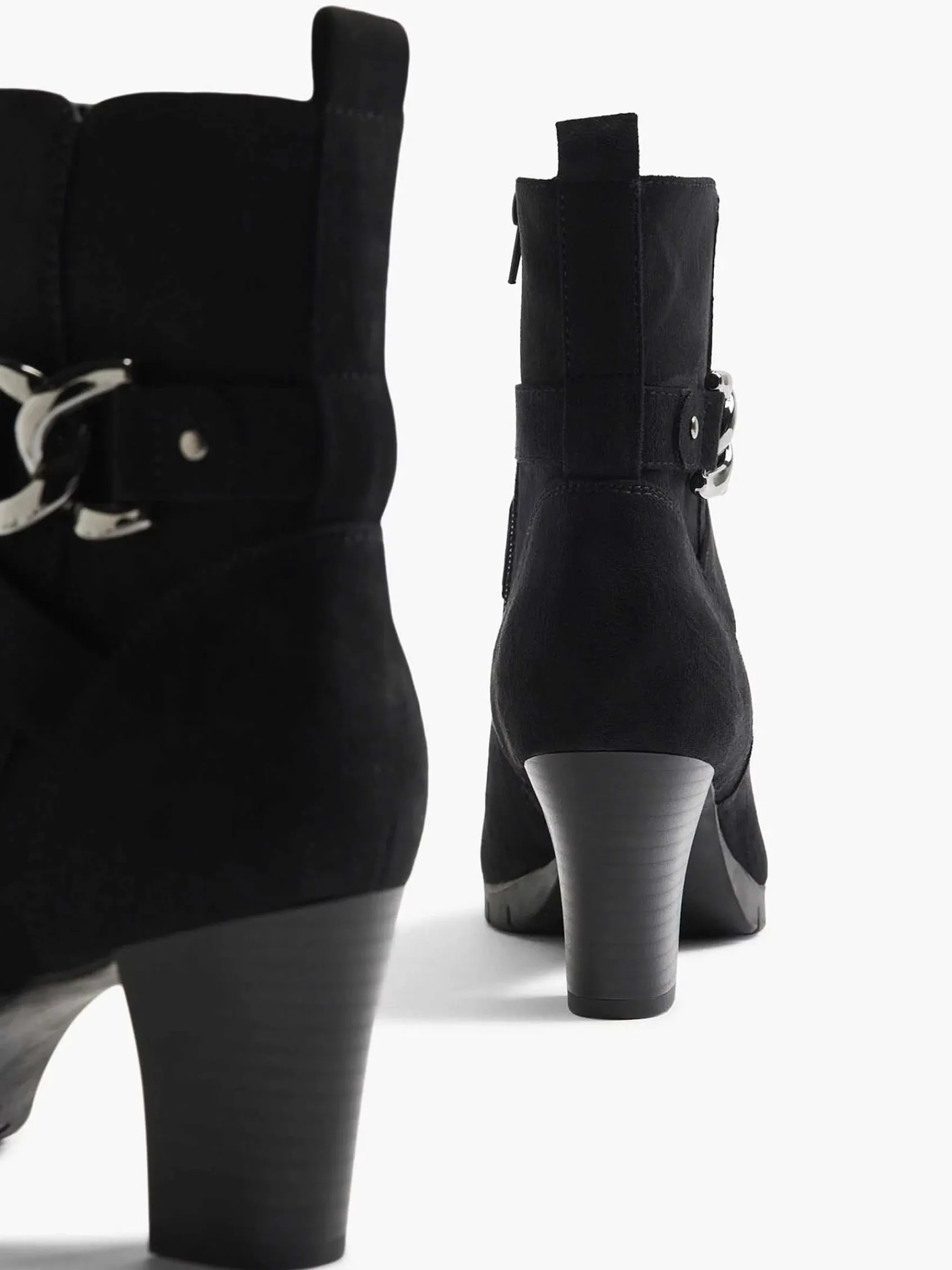 Graceland Enkellaarzen & Boots-Zwarte Enkellaars Sierketting