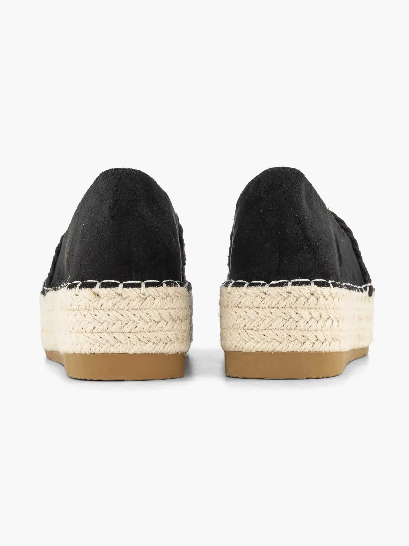 Graceland Instappers-Zwarte Espadrille