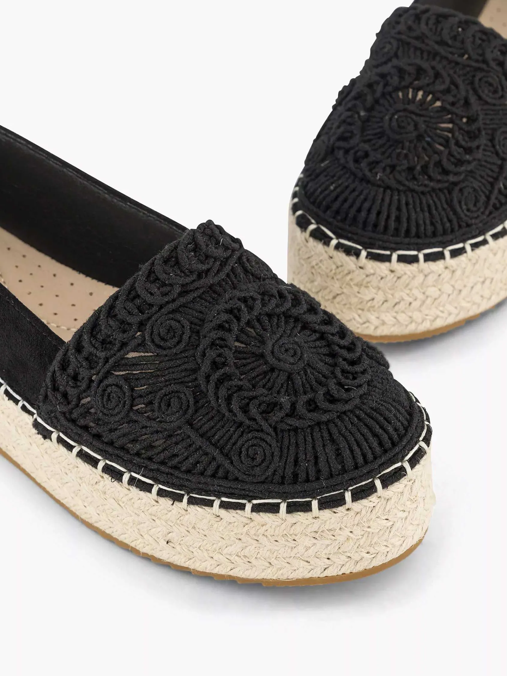 Graceland Instappers-Zwarte Espadrille