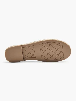 Graceland Instappers-Zwarte Espadrille Kant