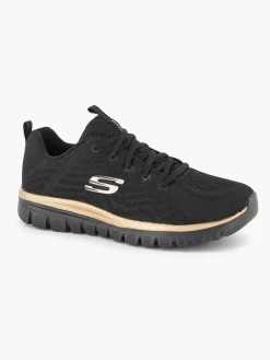 Skechers Sneakers-Zwarte Graceful - Get Connected