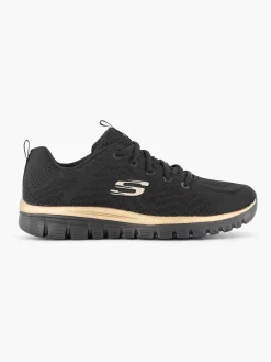 Skechers Sneakers-Zwarte Graceful - Get Connected