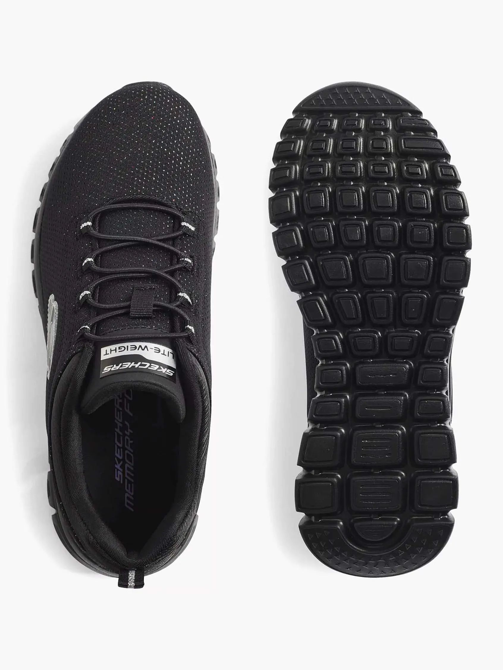 Skechers Instappers-Zwarte Graceful 2.0 Lavishly