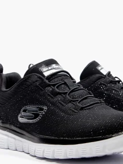 Skechers Sneakers-Zwarte Graceful 2.0 - Sea Sharp