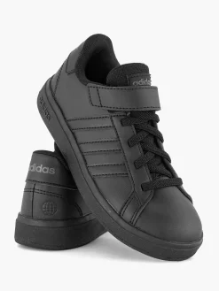 adidas Jongensschoenen-Zwarte Grand Court 2.0 El K