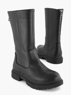 Oxmox Babyschoenen-Zwarte Hoge Laars Ritssluiting