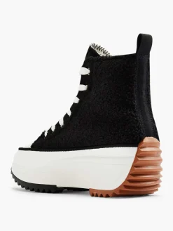 Oxmox Sneakers-Zwarte Hoge Platform Sneaker Teddy
