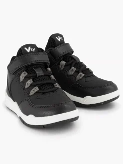 Vty Jongensschoenen-Zwarte Hoge Sneaker