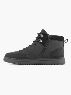 Vty Jongensschoenen-Zwarte Hoge Sneaker