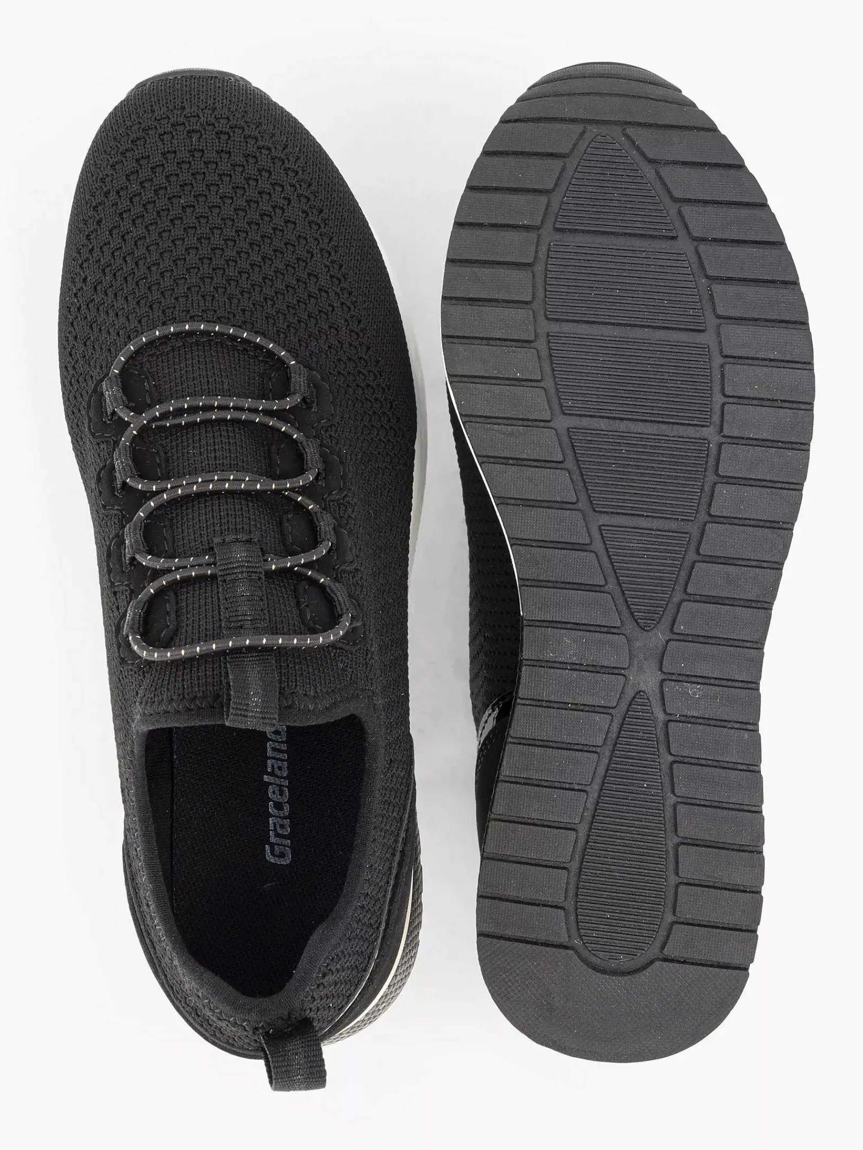 Graceland Sneakers-Zwarte Instapper