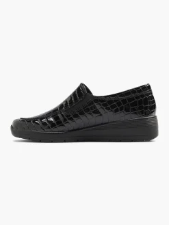 Easy Street Comfort Schoenen-Zwarte Instapper Lak