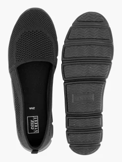 Easy Street Comfort Schoenen-Zwarte Instapper Memory Foam
