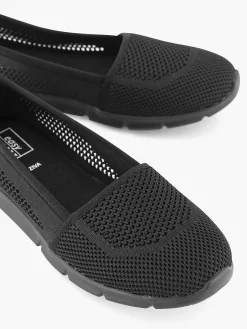 Easy Street Comfort Schoenen-Zwarte Instapper Memory Foam