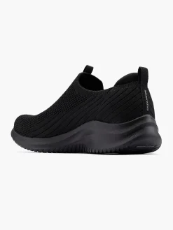Skechers Sneakers-Zwarte Instapper Memory Foam