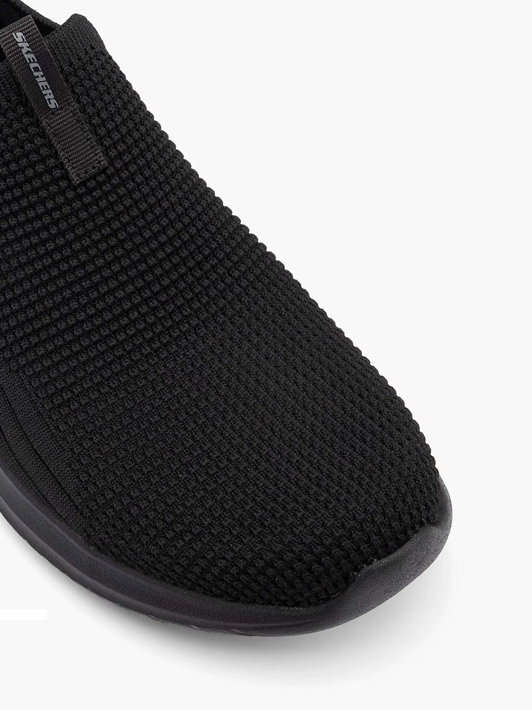Skechers Sneakers-Zwarte Instapper Memory Foam