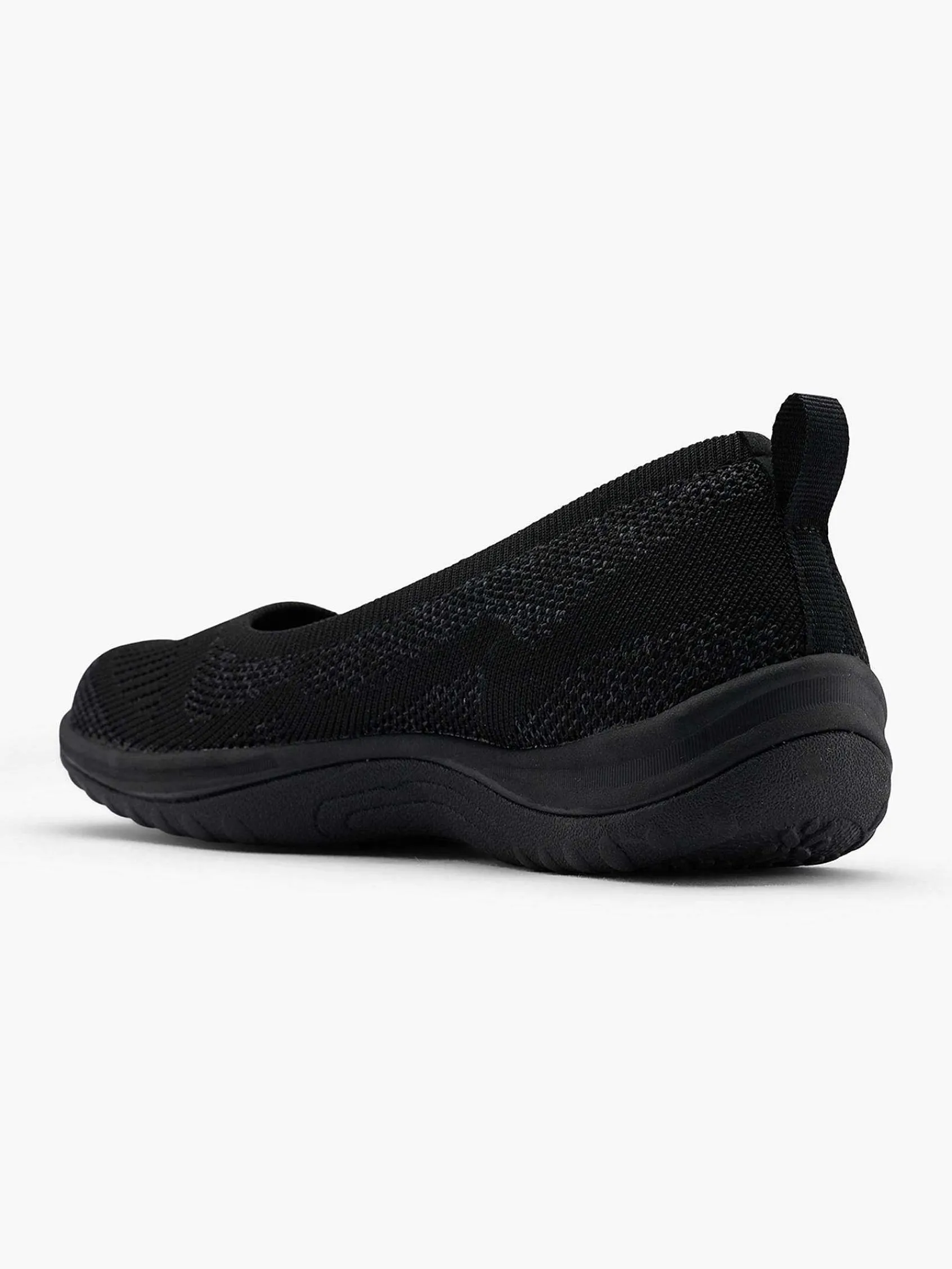 Skechers Instappers-Zwarte Instapper Memory Foam
