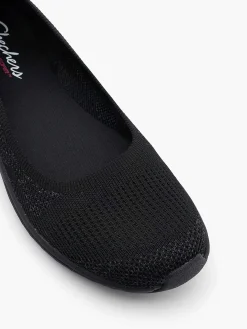 Skechers Instappers-Zwarte Instapper Memory Foam