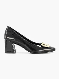 Graceland Pumps-Zwarte Lak Pump Siergesp