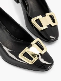Graceland Pumps-Zwarte Lak Pump Siergesp