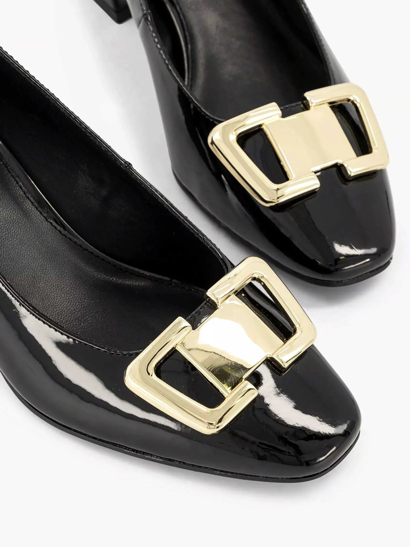 Graceland Pumps-Zwarte Lak Pump Siergesp