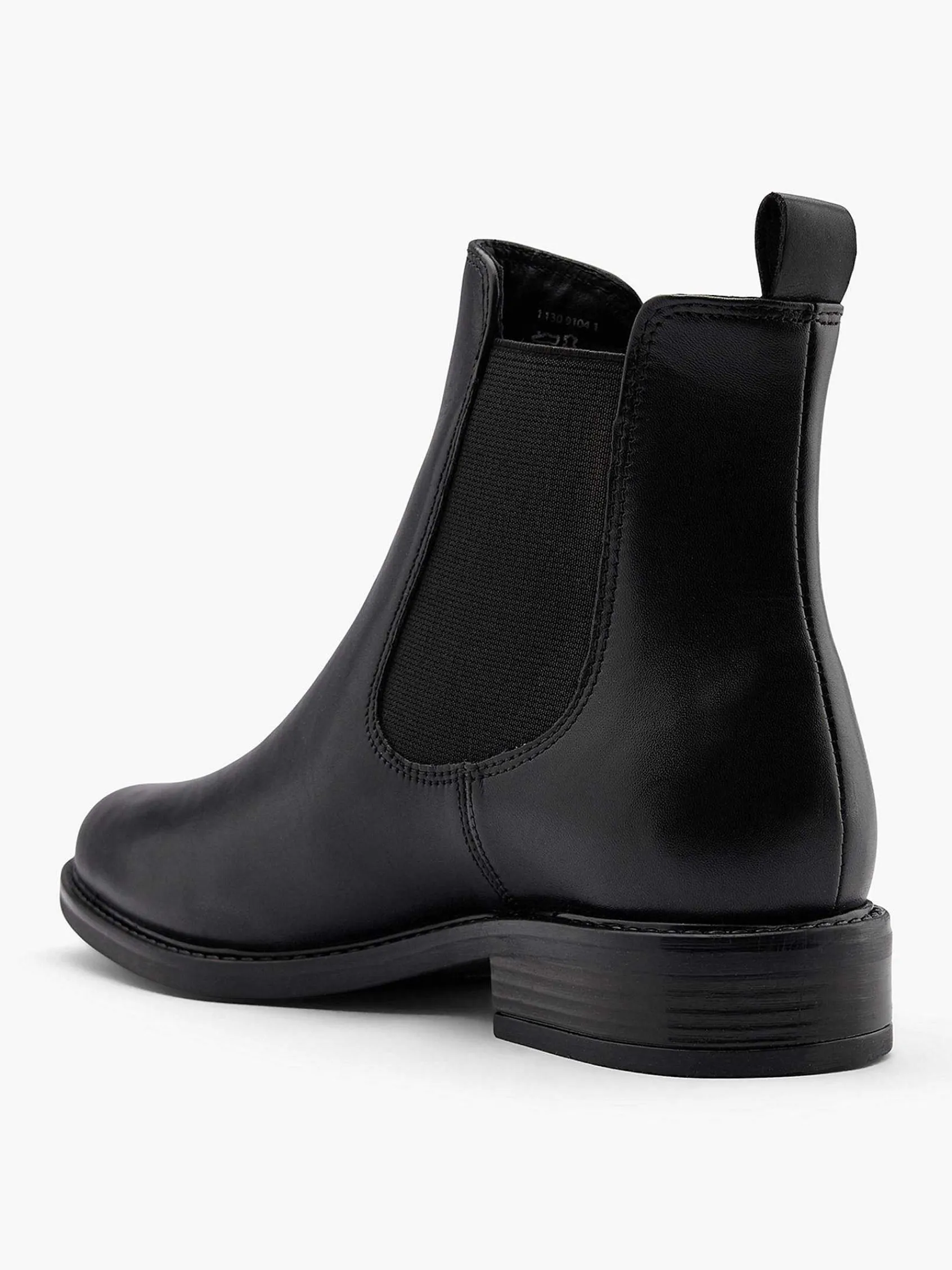 5th Avenue Enkellaarzen & Boots-Zwarte Leren Chelsea Boot