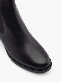 5th Avenue Enkellaarzen & Boots-Zwarte Leren Chelsea Boot